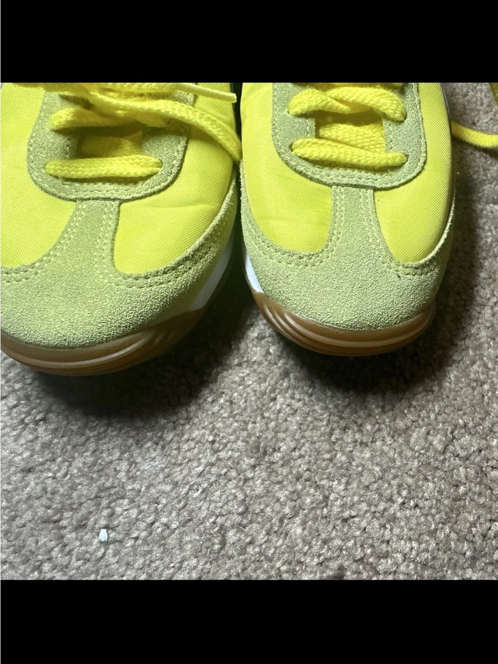 PUMA Easy Rider Low Top Lace Up Sneakers Yellow/Blue Solid 399371-14 M5 W6.5